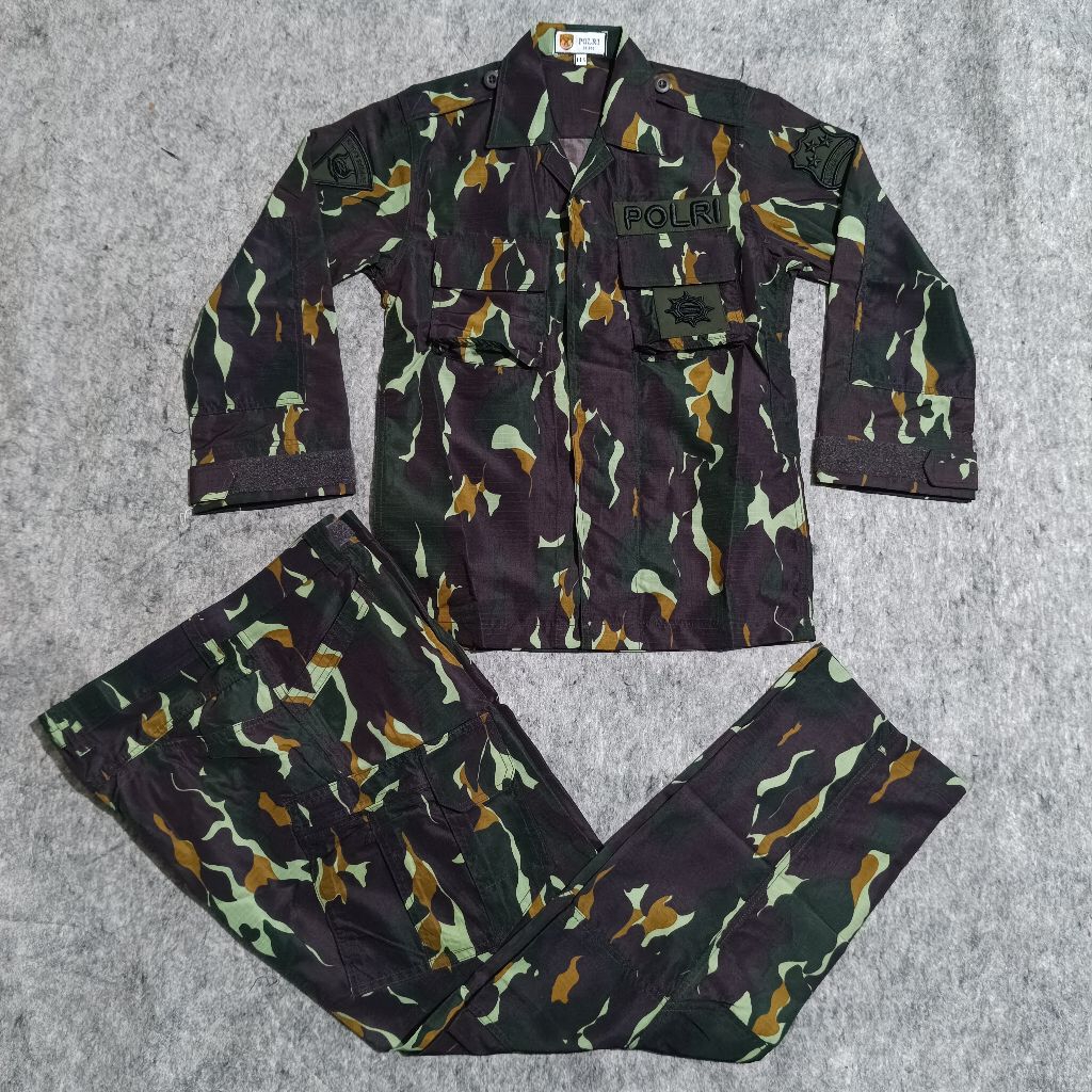 Seragam PDL Loreng BRIMOB Tactical Terbaru 2025 / Seragam PDL Loreng BRIMOB Terbaru / Seragam PDL Lo