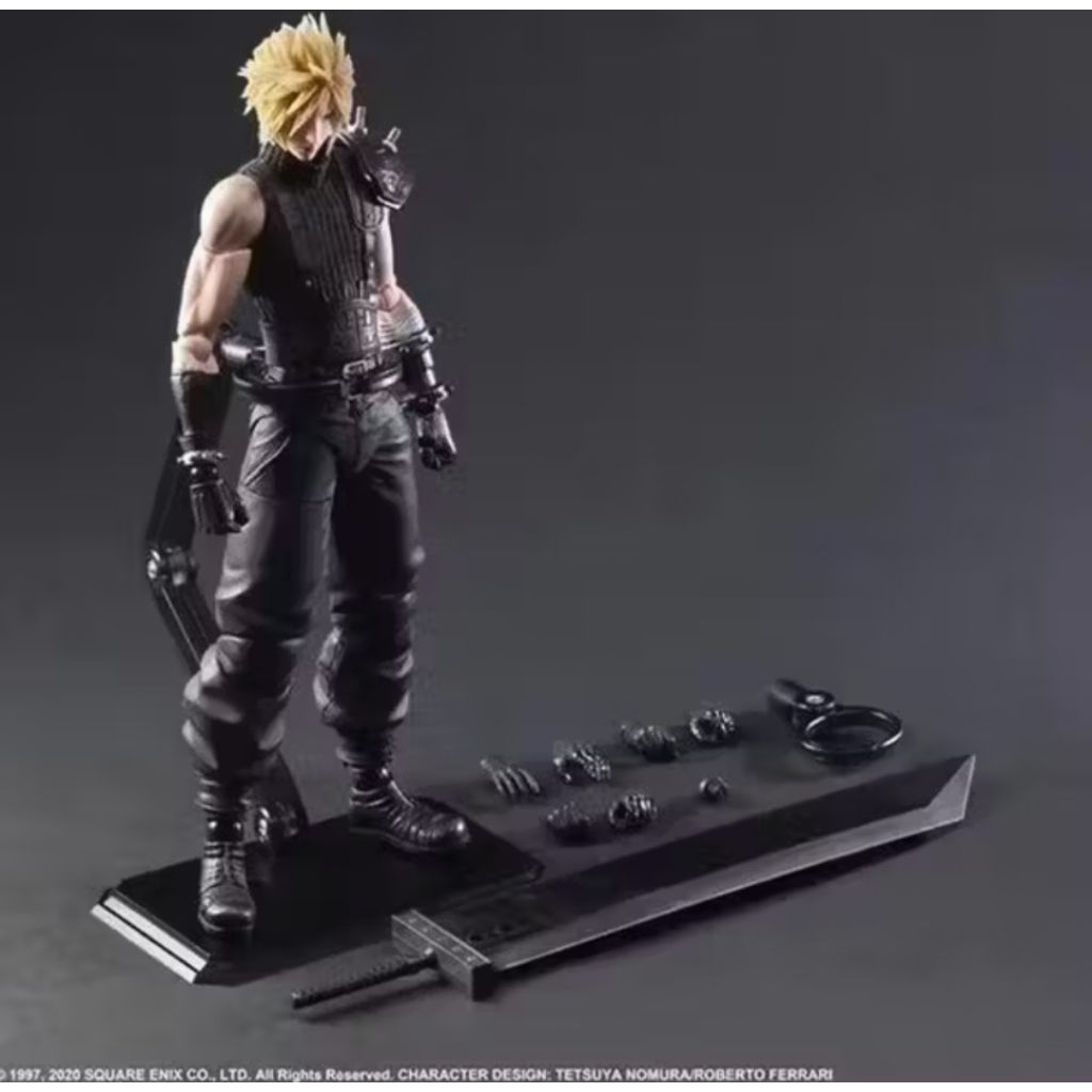 play arts kai cloud FFVII advent children remake recast