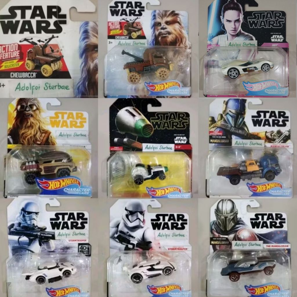 hotwheels hot wheels character cars star wars starwars action feature series with moving bowcaster c