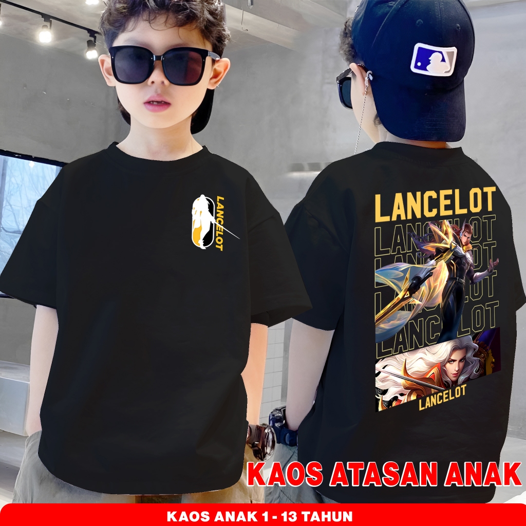 KaosAnak Mobile Legend New Design Hero Lancelot Bisa Request Hero Lain Bahan Lembut Tidak Panas