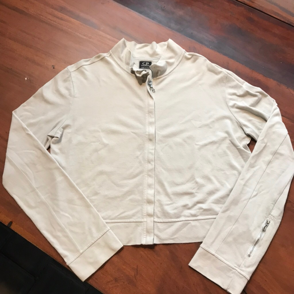 Vintage cp company Knitwear Long Sleeves colar  Made in Italy  Zipper Riri  Size M