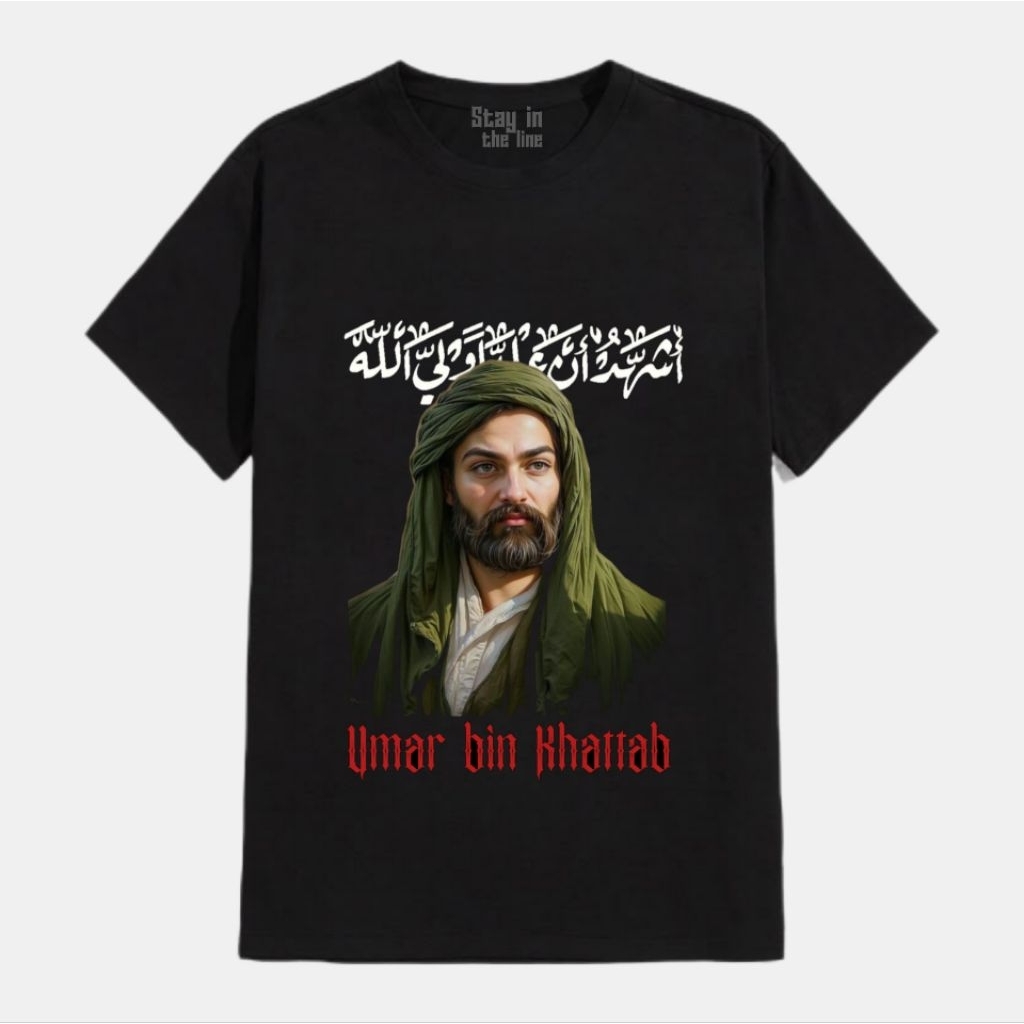 STL|Tshirt Umar bin Khattab premium cotton