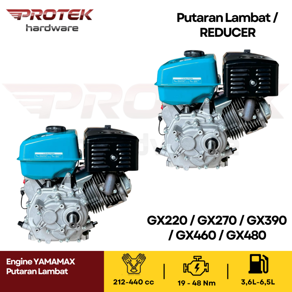 Mesin Penggerak REDUCER YAMAMAX GX220 GX270 GX390 GX460 GX480 Engine Mesin Putaran Lambat Low RPM