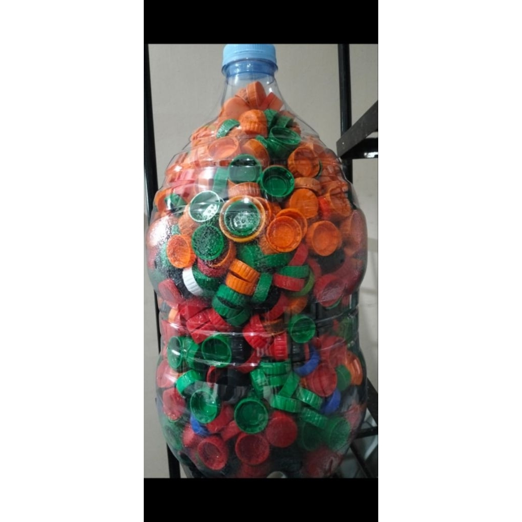 tutup botol plastik bekas 500 gram