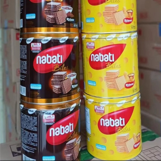 [New] Richeese Nabati Wafer Kaleng 1 karton 1 Dus 1 Kardus