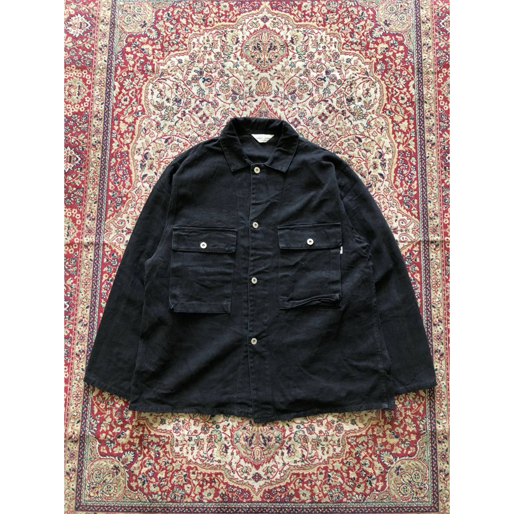 Lafudge store oversized denim jacket  vintage denim jacket i100