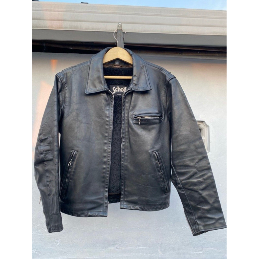 Vintage 90s Schoot Leather Jacket