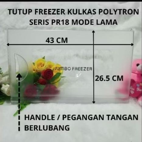 TUTUP FREEZER PINTU FREEZER KULKAS POLYTRON PR18 SERIES