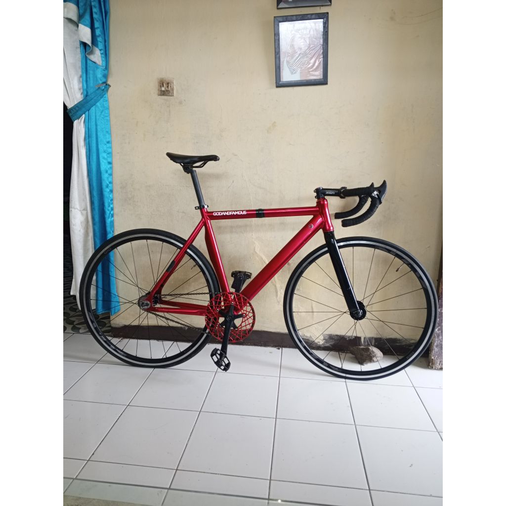 frame saja alloy, soloist 77 size 52,BUKAN FULLBIKE YA