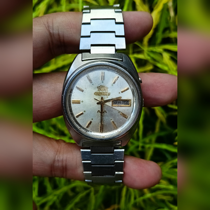 ORIENT 3 STAR LH L469640S-7ACT SILVER Original Second | Jam Tangan Vintage Pria