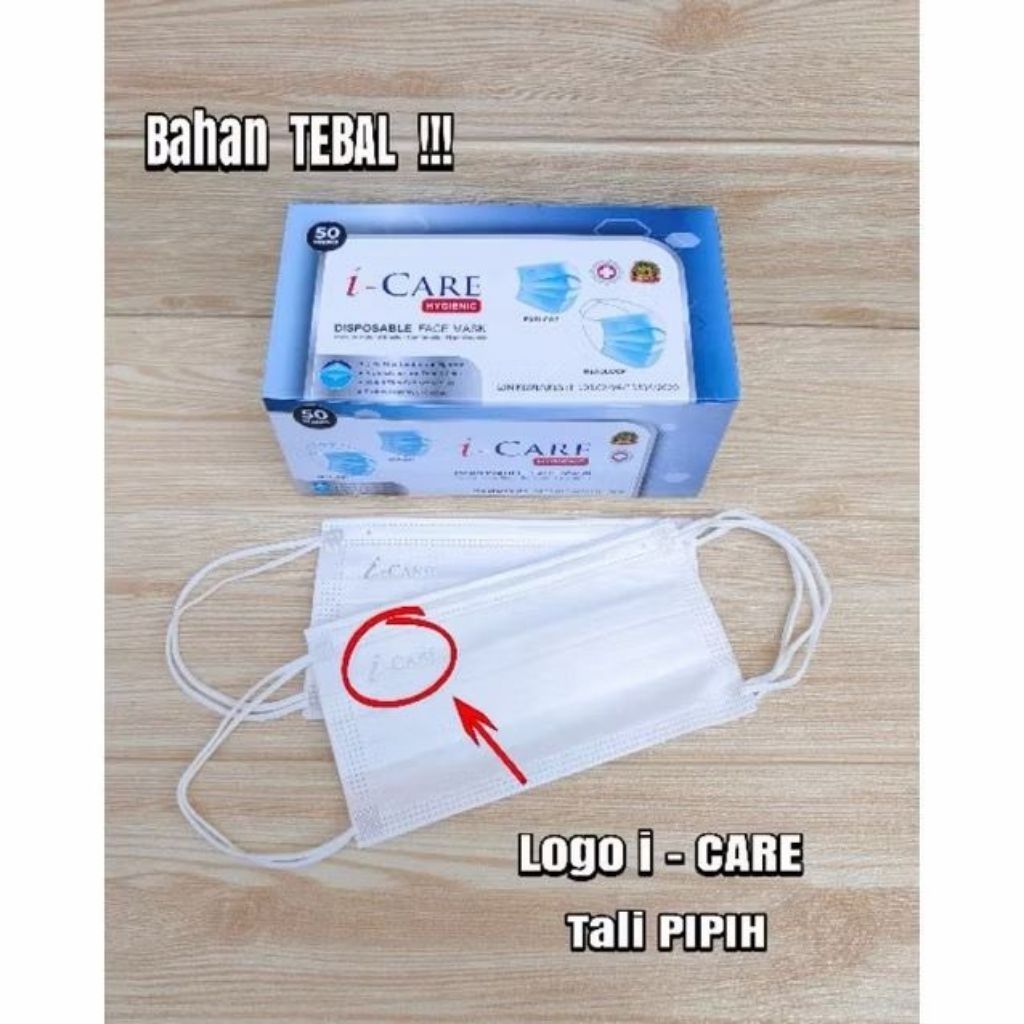 Masker 4 ply Putih i - Care