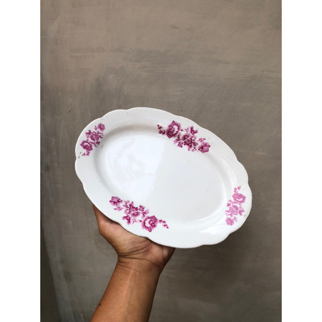 piring hiasan antik lawas