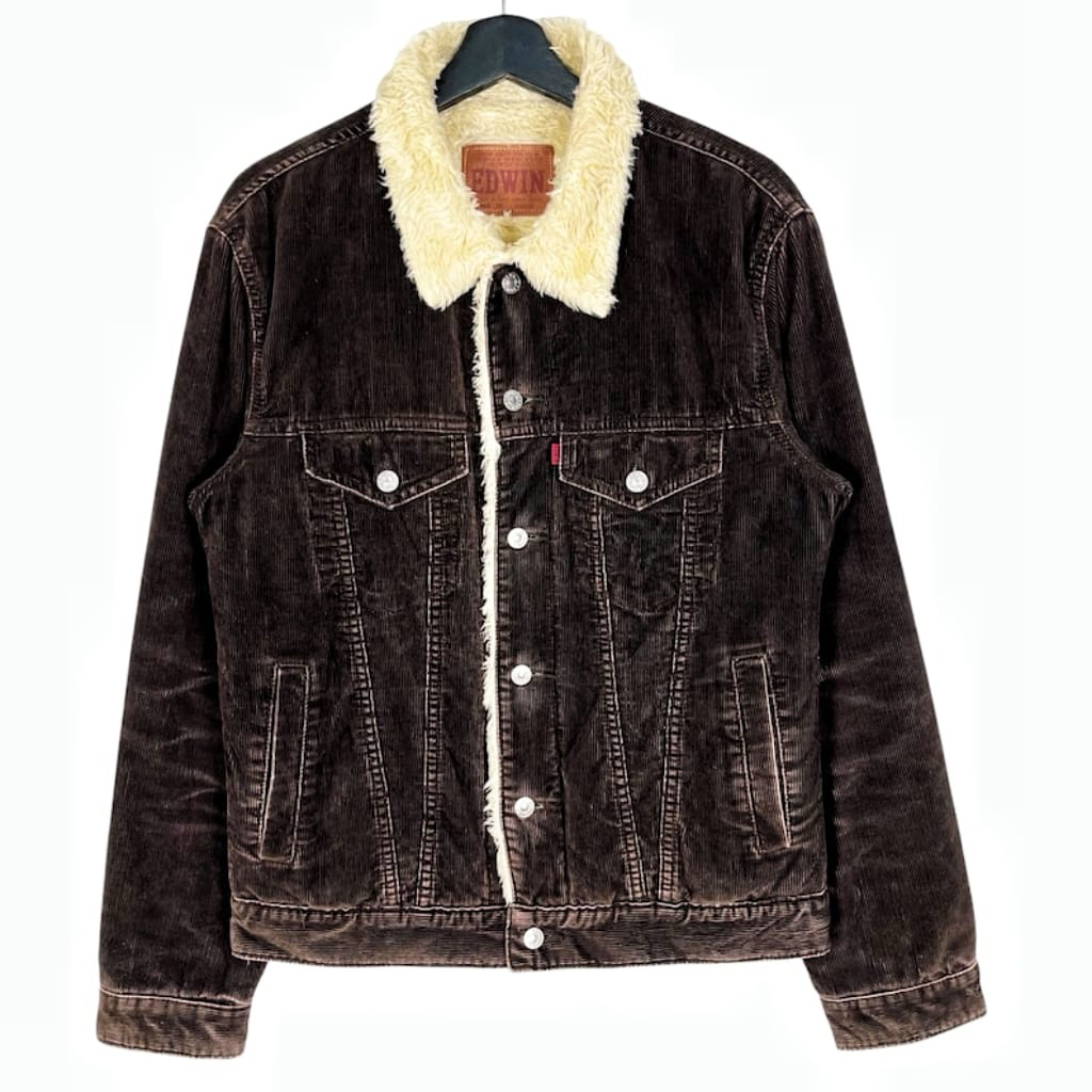 Edwin 503 sherpa corduroy trucker jacket