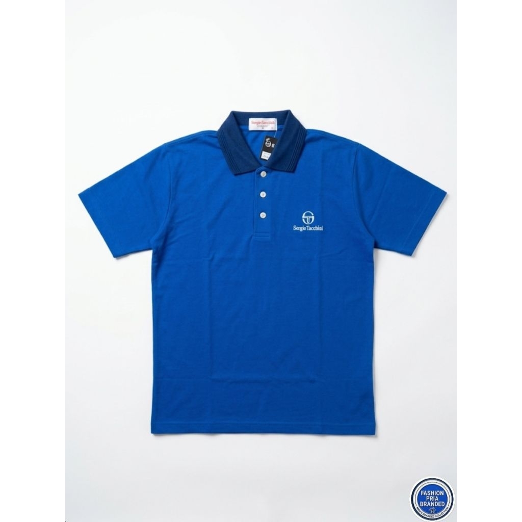 Sergio Tacchini polo shirt vintage Blue