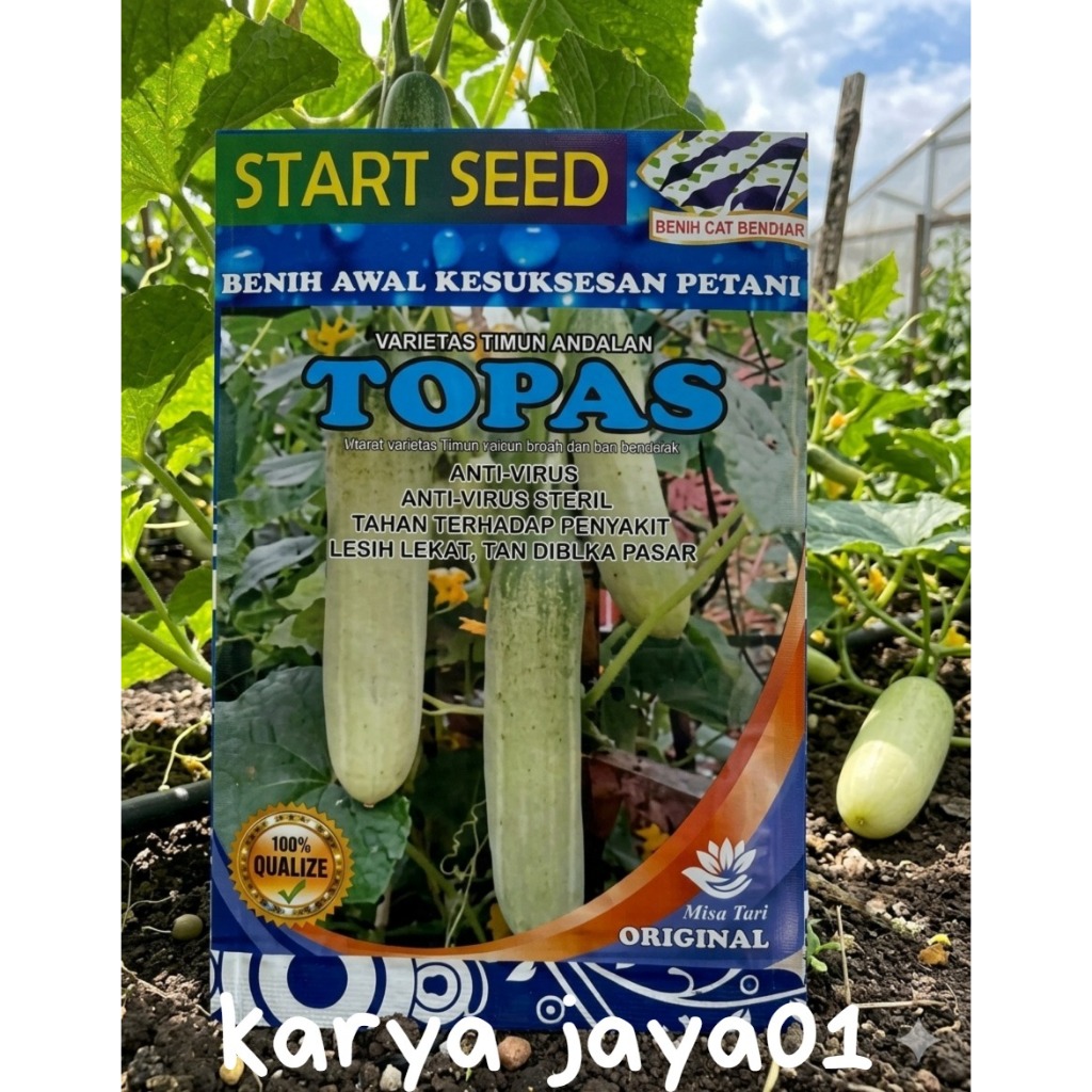 Bibit Timun TOPAS Buana 23 Original Timun Andalan Petani 20 Gram