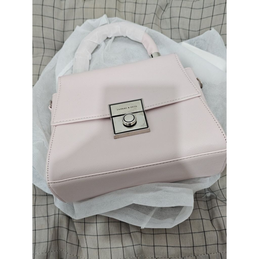 Preloved new bag Charles n Keith CnK pink