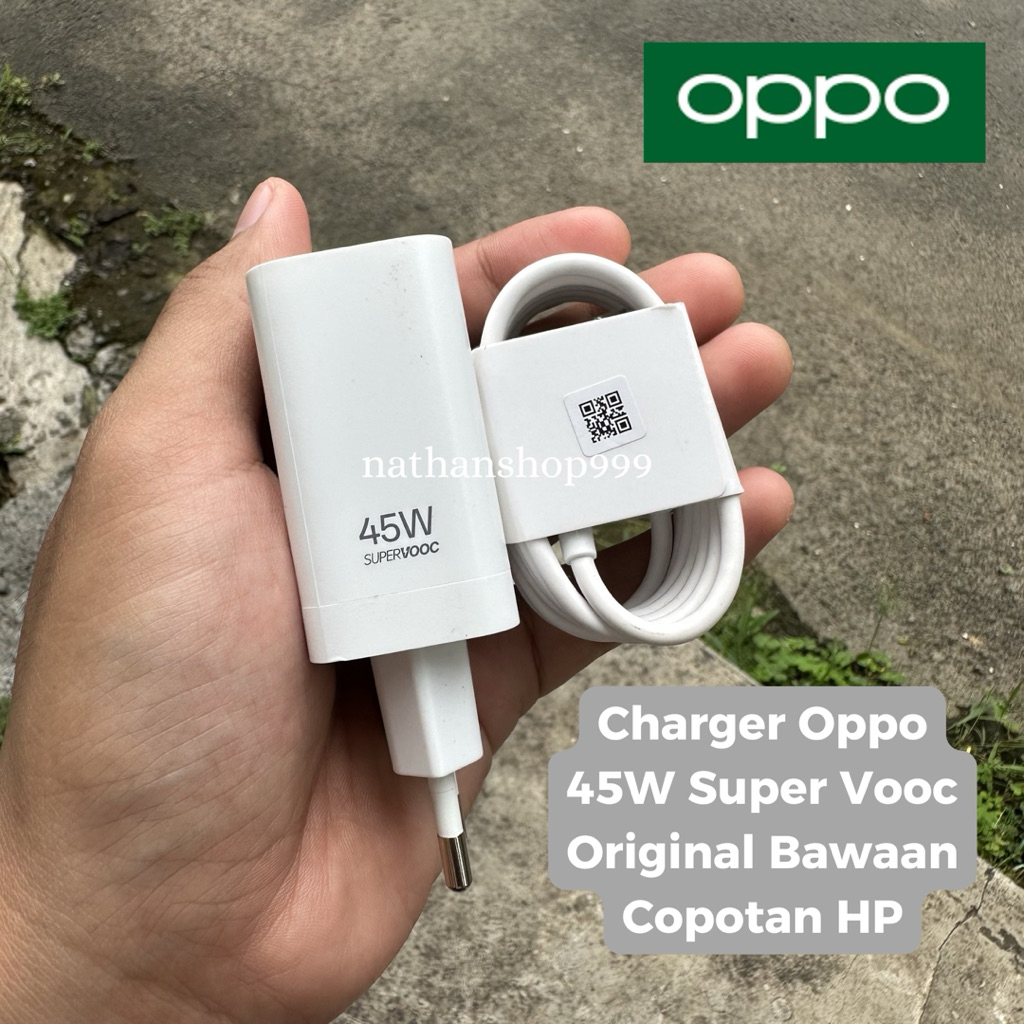 Charger Oppo 45 Watt Original Bawaan Copotan HP SuperVooc