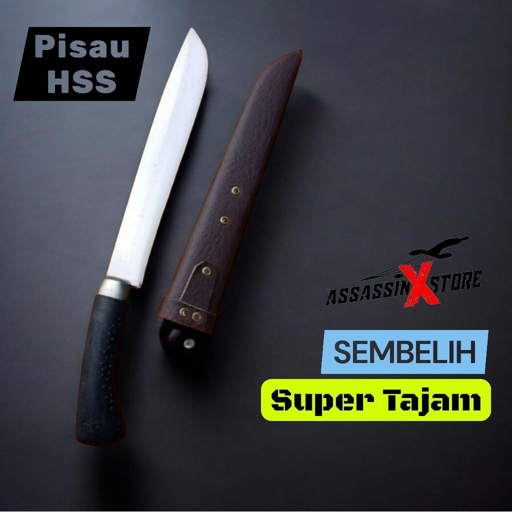 pisau sembelih baja Hss panjang