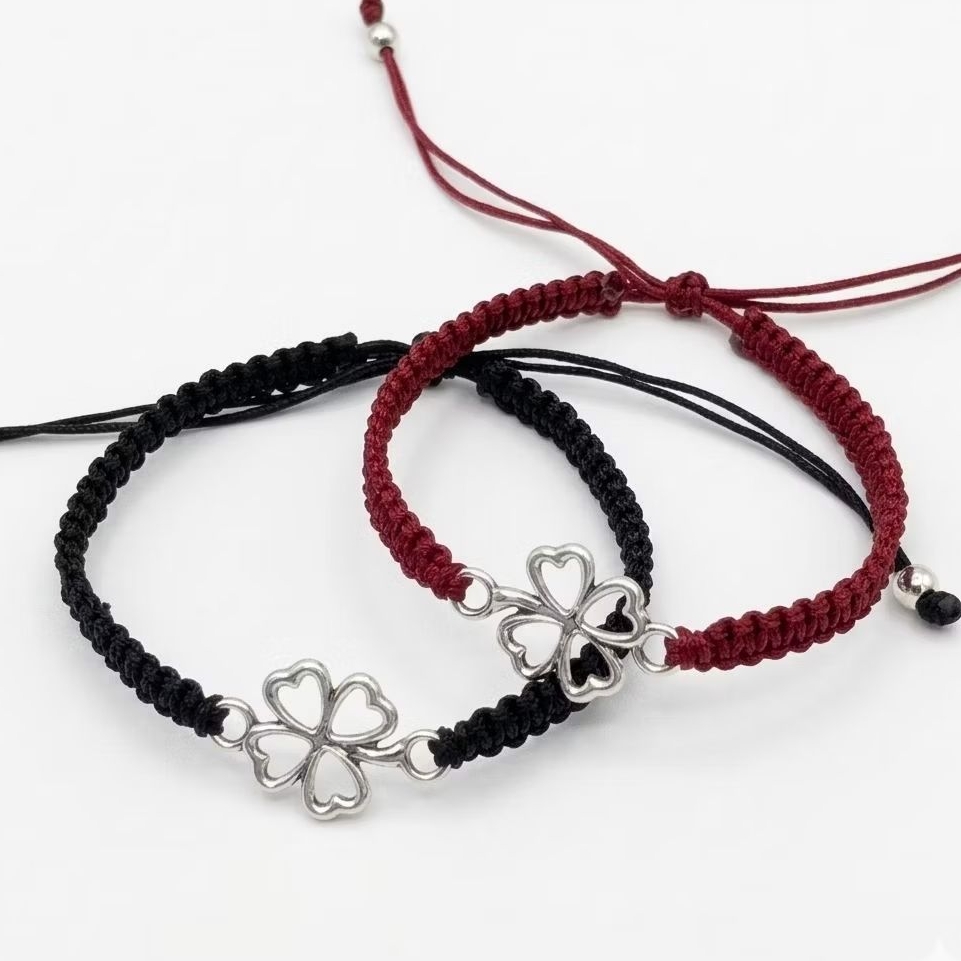 GELANG RAJUT CLOVER - GELANG TALI CLOVER