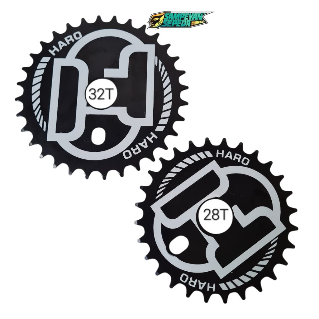 HARO Chainring BMX 32T 28T CW-898 BMX Steel One Piece Crank (OPC) Single Speed Chainring