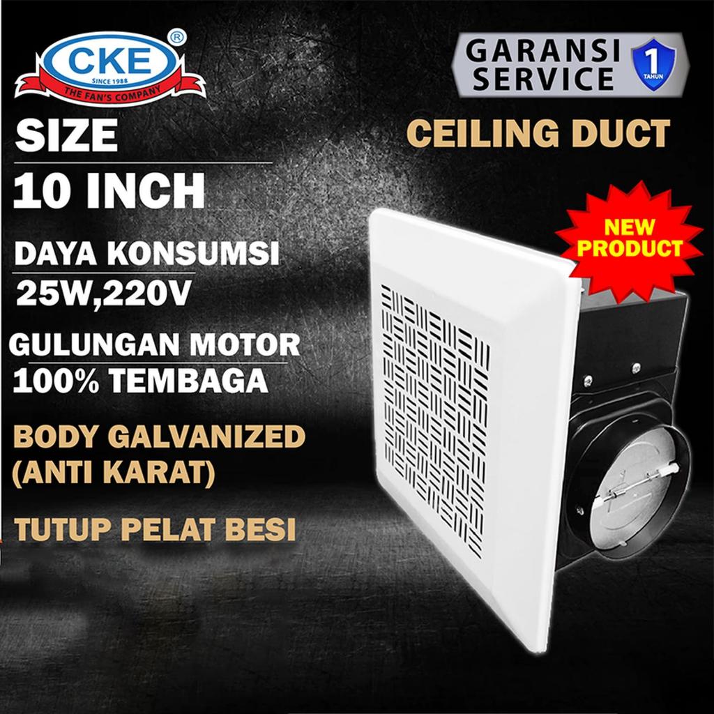 Ceiling Exhaust Plafon Cerobong Sirocco 10 Inch Hexos Plafon