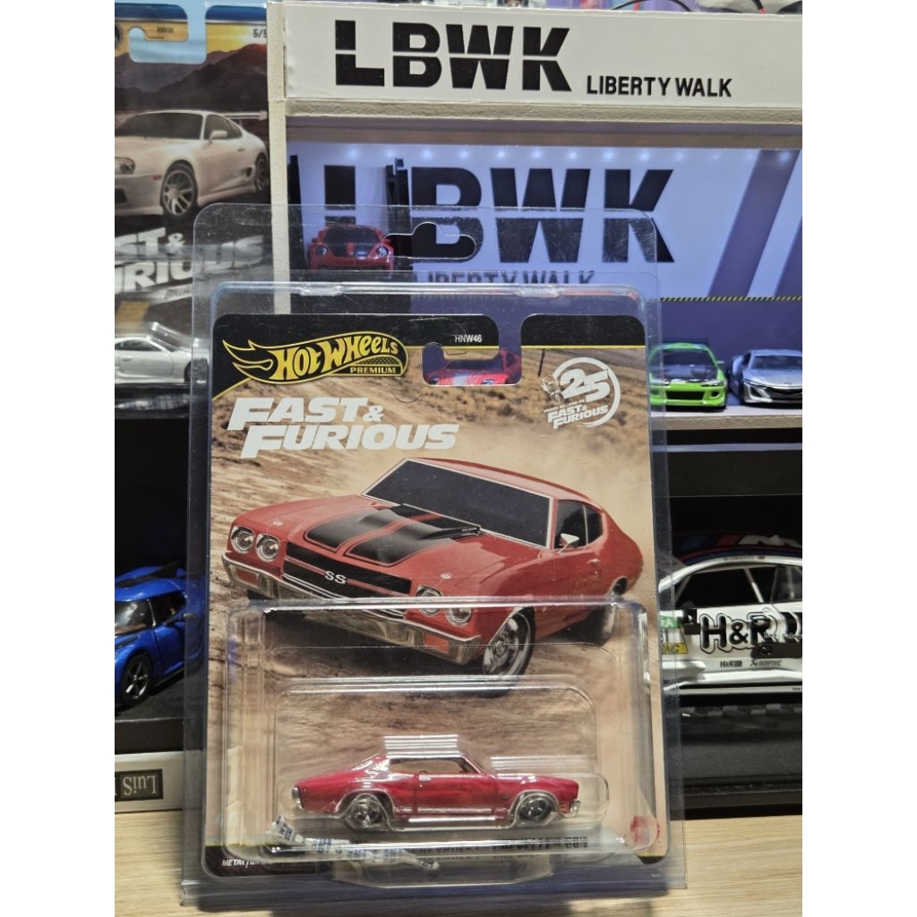 HOT WHEELS PREMIUM 1970 Chevrolet Chevelle SS. MULUS ban karet