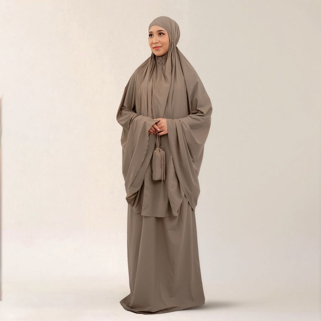 ZB - Zerin Mukena Travel - Mukena Traveling Zipper Muslimah Fungsional