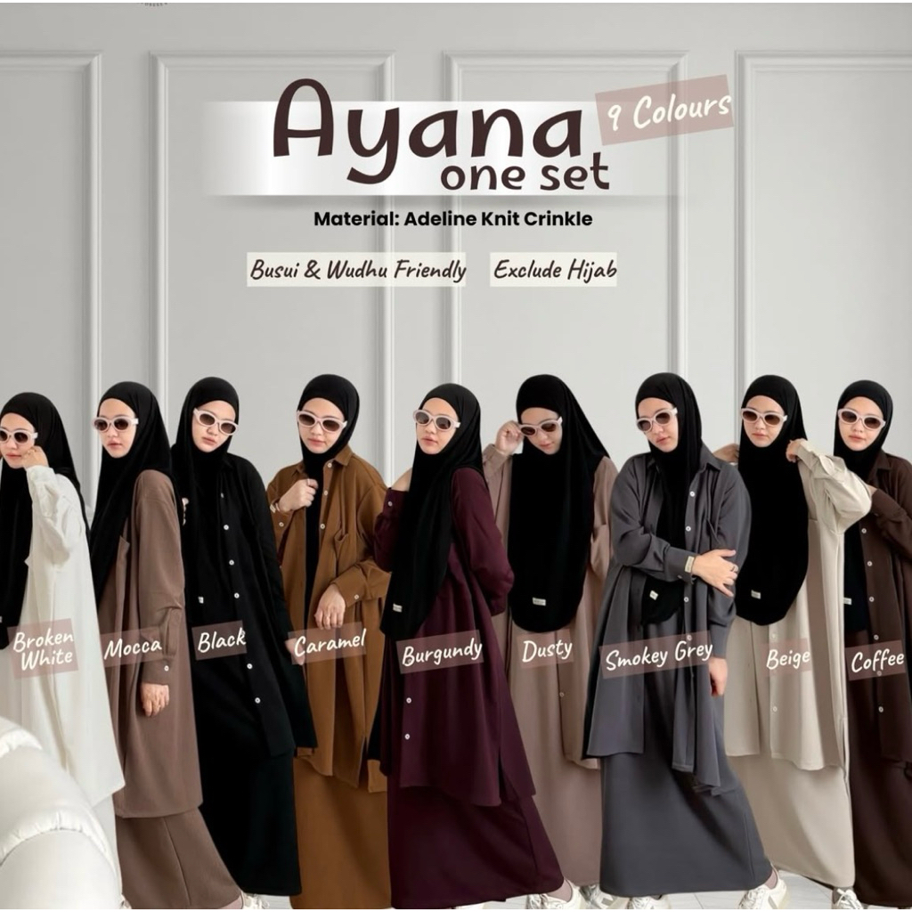 Ayana one set by : Adlina Clothing