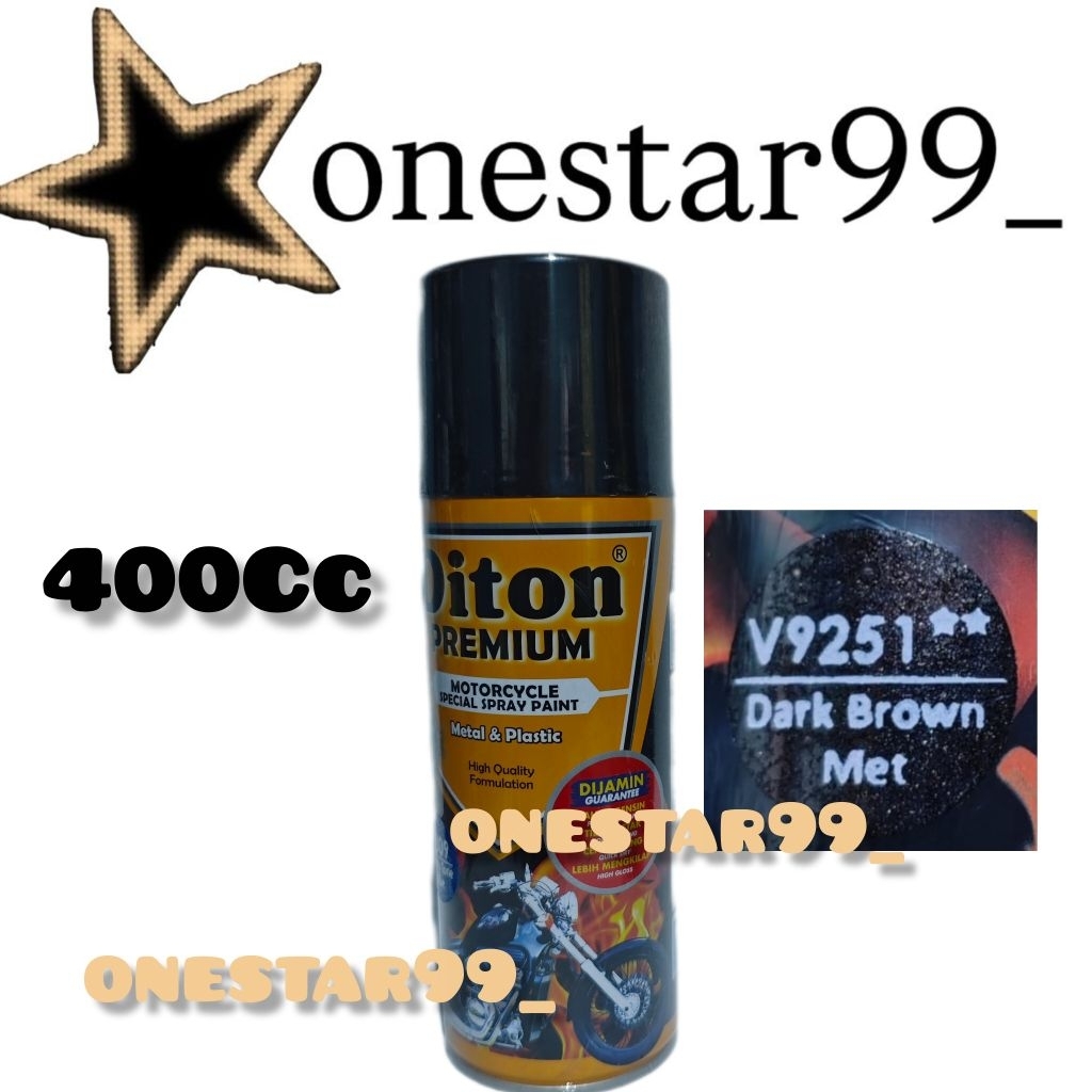 Pilok Pilox Pylox Cat Diton Premium Dark Brown Met V 9251 Coklat Tua Metalik Glossy Spray Paint 400C