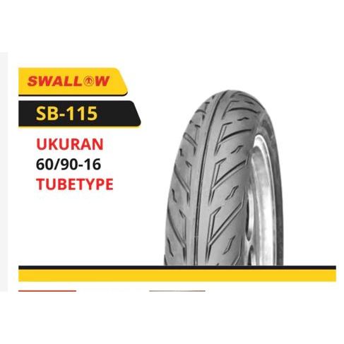 BAN MOTOR RING 16 60/90 SWALLOW GANTINYA DURO/BAN DURO RING 16 60 90 TUBLES BISA TIDAK TUBLES BISA