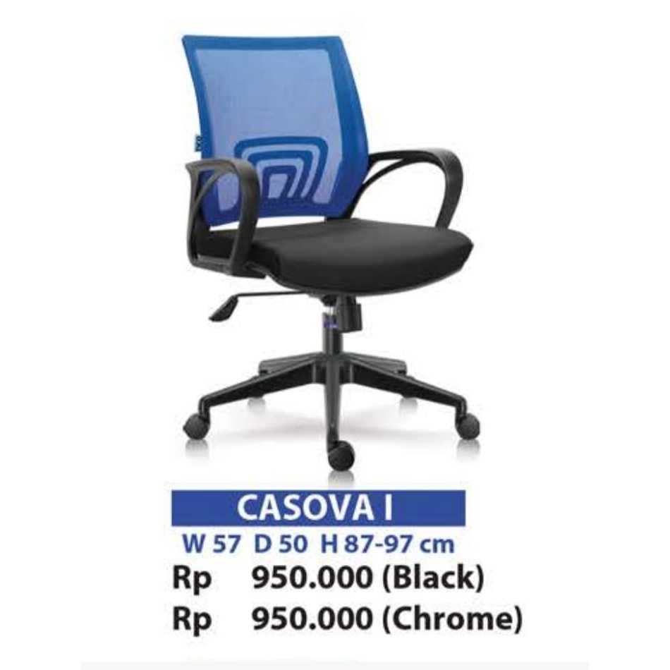 KURSI KANTOR INDACHI SERIES CASOVA- CASOVA I - BLACK