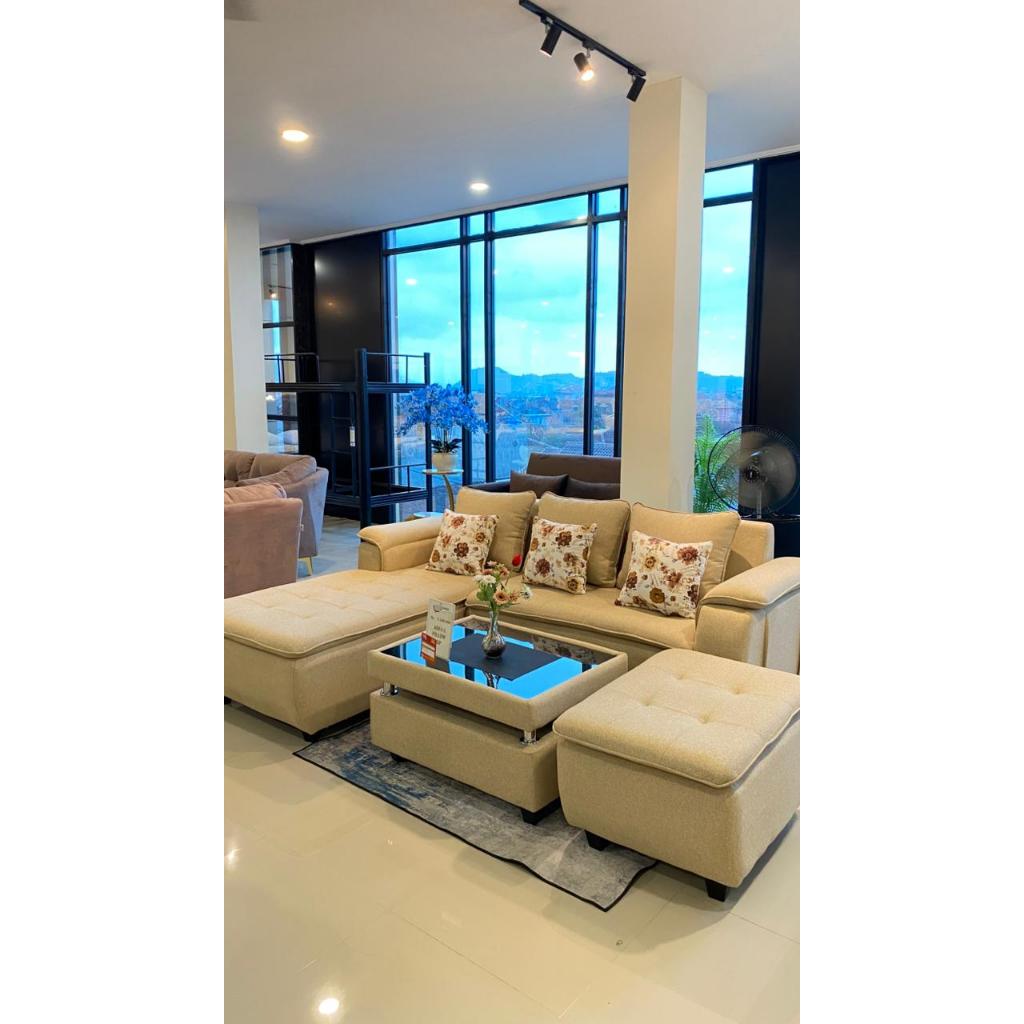 SOFA MINIMALIS - SOFA L PILLOWTOP - GRATIS ONGKIR WILAYAH BANDAR LAMPUNG