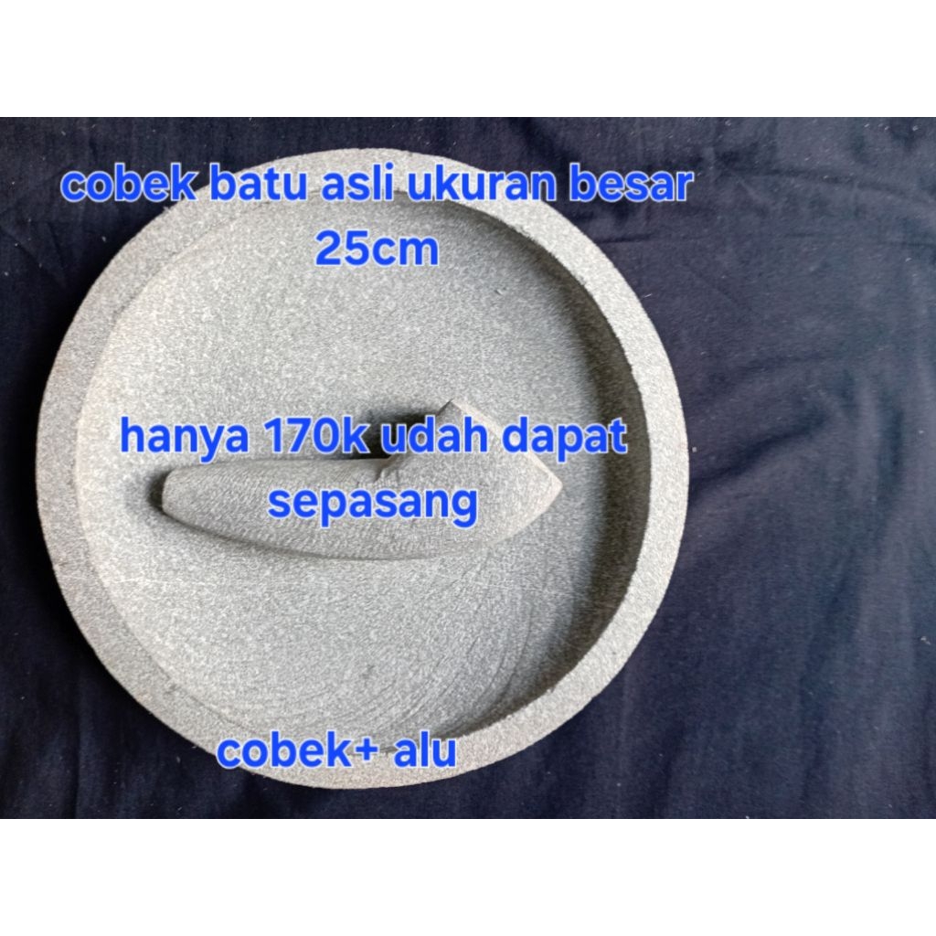 COBEK BATU BESAR UKURAN 25CM