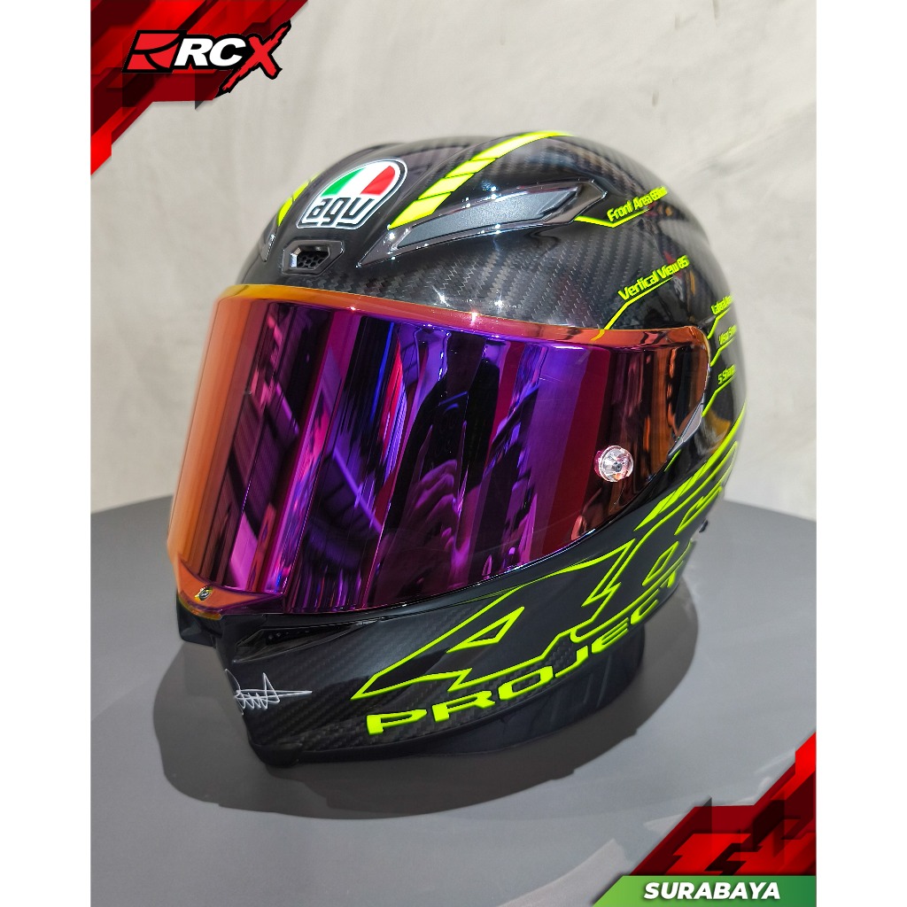 HELM Agv Pista GPR VR46 Carbon Project Bekas 2ND Original