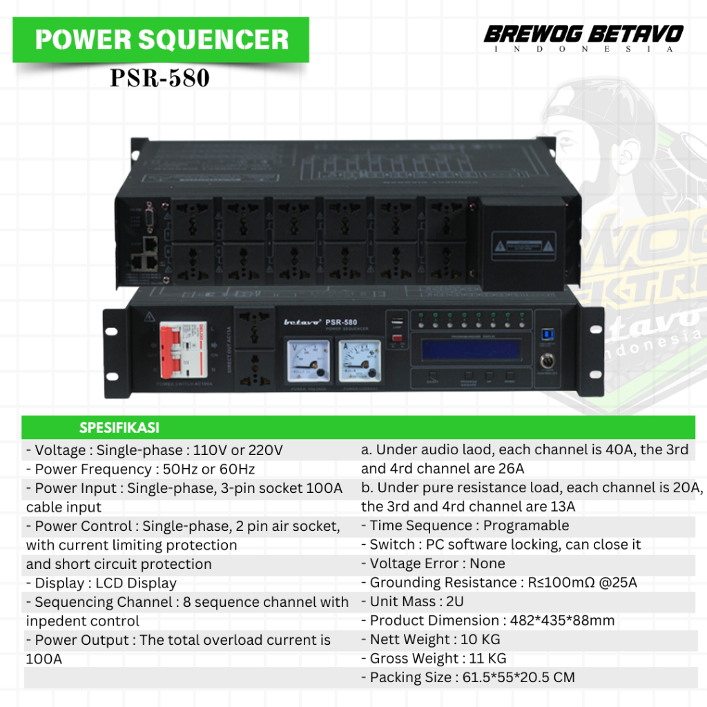 PSR 580 BETAVO BREWOG AUDIO