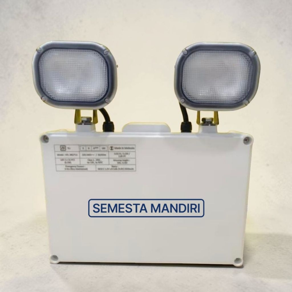 Lampu Emergency LED Twin Lamp Spotlight IP65 YLI VEL 280/TLS | Lampu Darurat Mata Kucing VITALITE Em