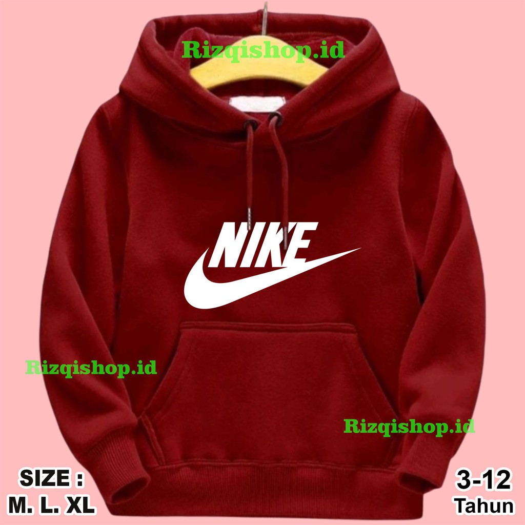 Jaket Hoodie Anak Laki Laki Perempuan Umur 3 4 5 6 7 8 9 10 11 12 Tahun Motif NIKE|Hodie Anak Terbar