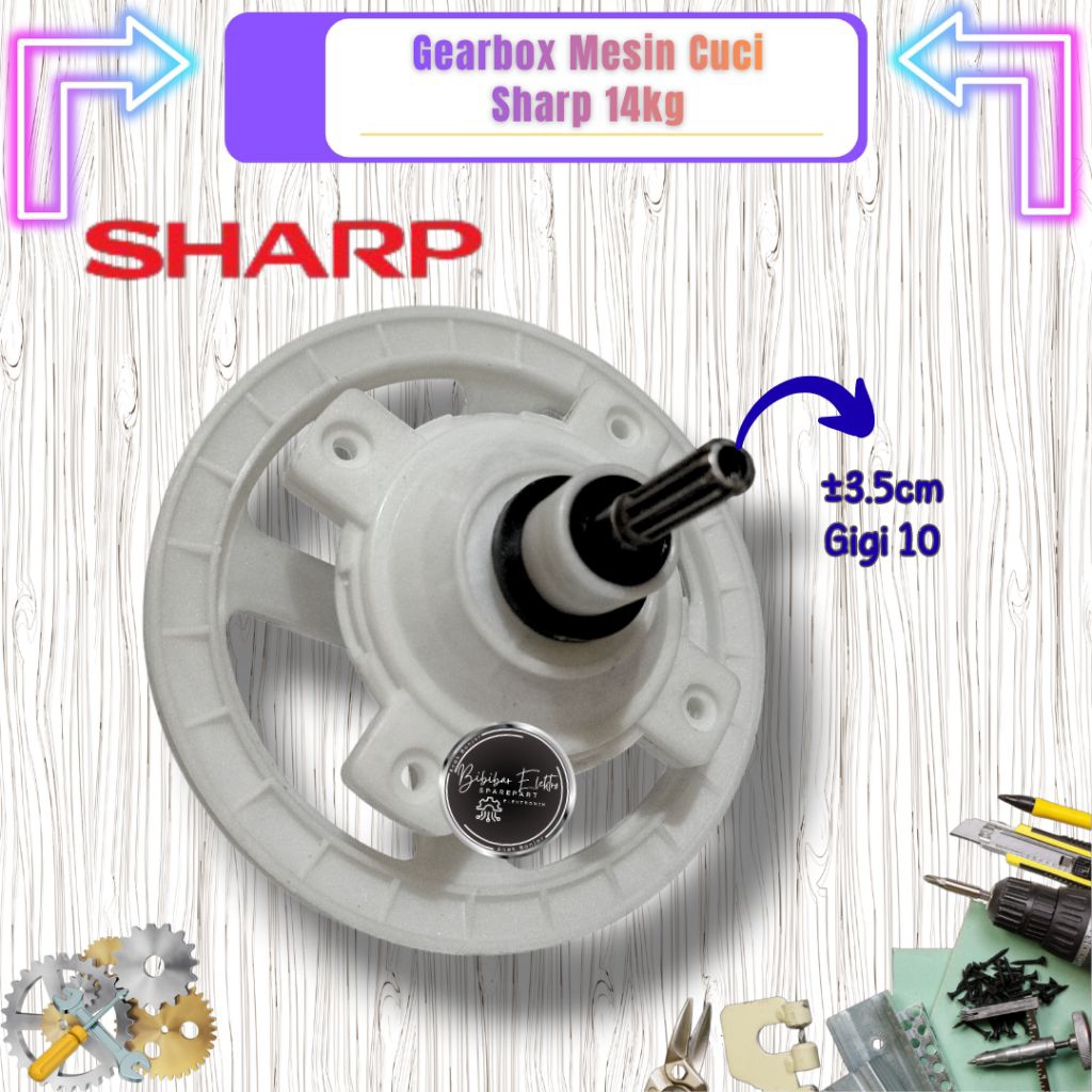 Gearbox Mesin Cuci Sharp 14kg