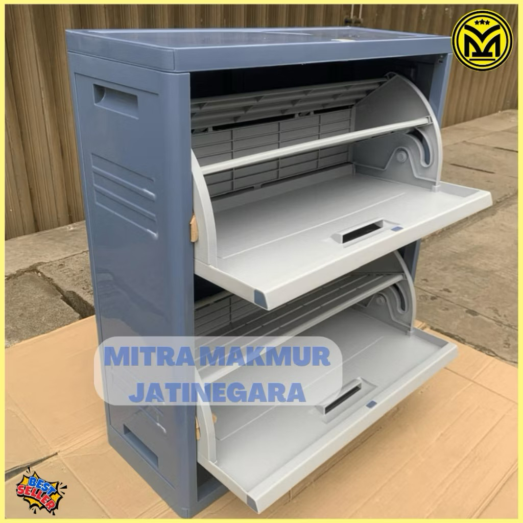 LION STAR - LEMARI PLASTIK SEPATU OPTIMA SHOES CABINET A-80 RAK SEPATU TERTUTUP LION STAR LEMARI SEP