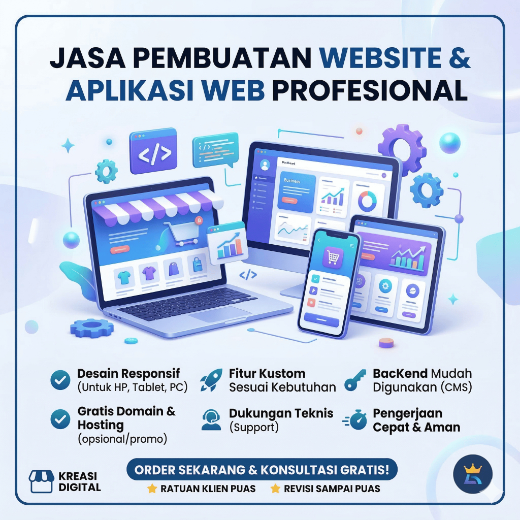 Jasa Pembuatan Website dan Aplikasi Web Profesional - Cepat, Responsif, dan Modern