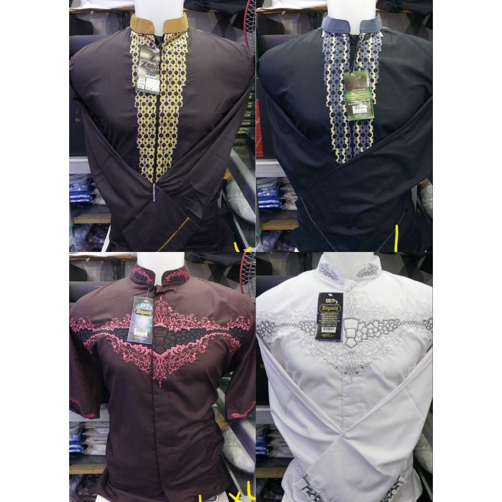 (KHUSUS UKURAN L) Baju Koko Bin Zein Zenith Tangan Pendek Tangan Panjang (FREE TAS SPUNBOUND)