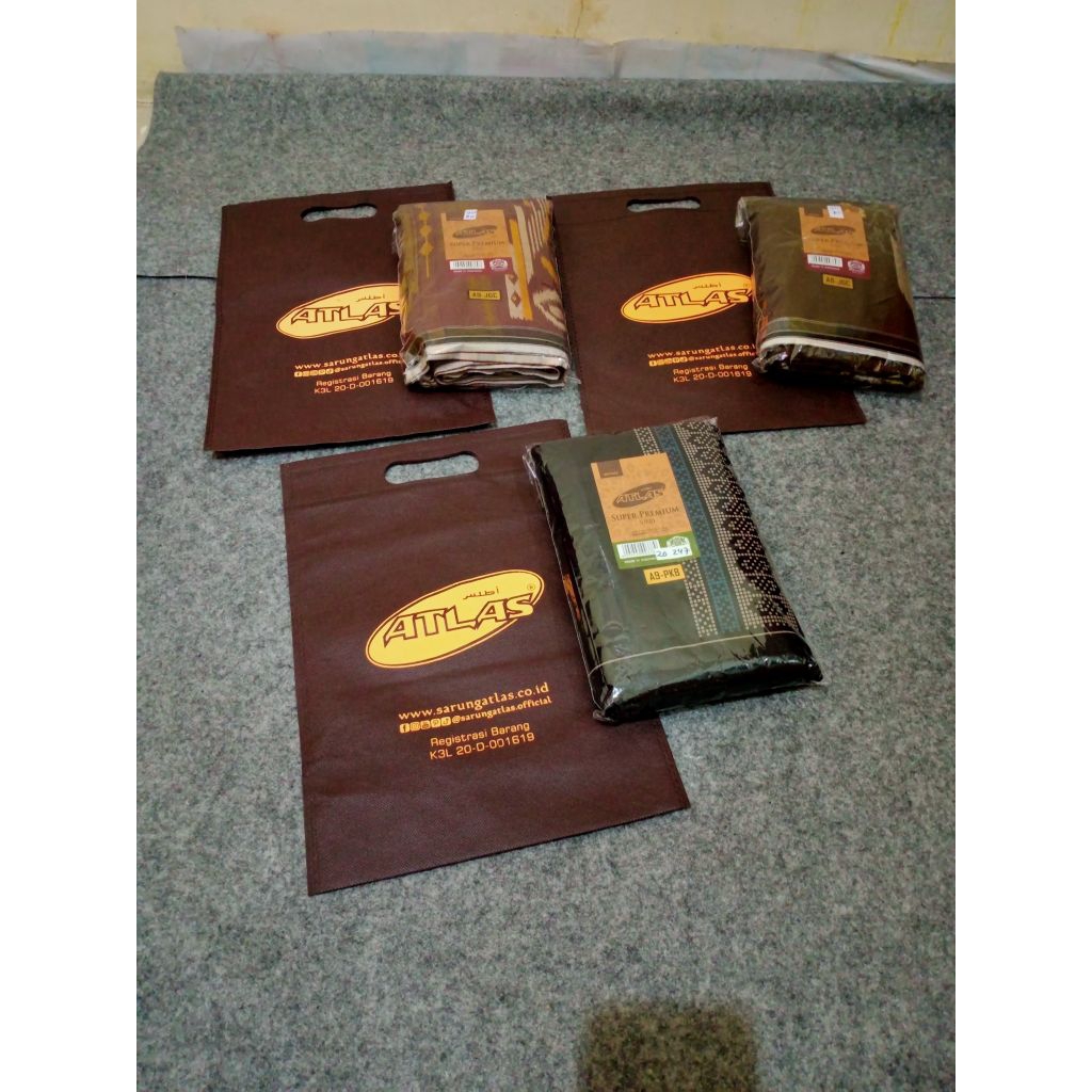 Sarung Atlas Super Premium motif BHS Bronze