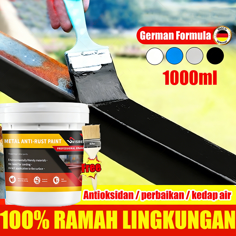 cat besi anti karat 1000ml  Karat cocok untuk logam berkarat /pagar tangga baja