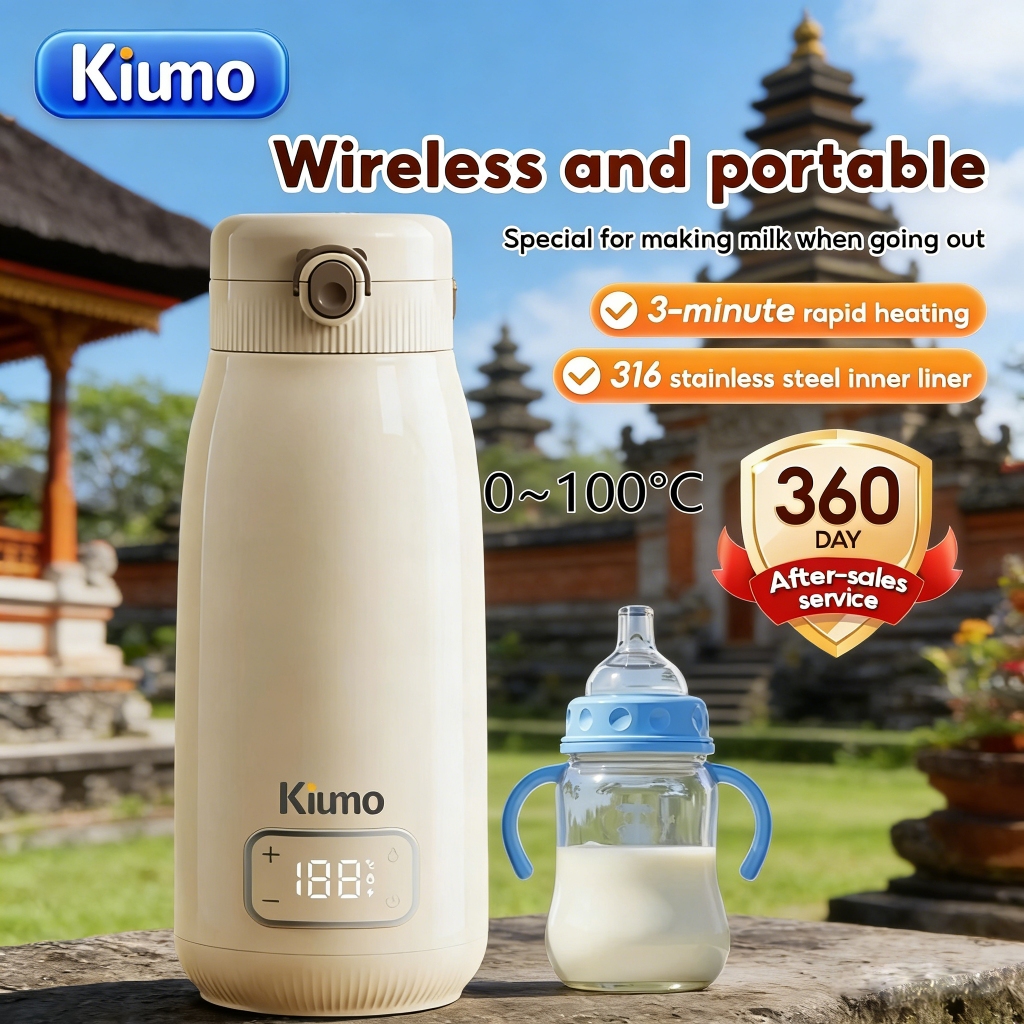 Kiumo pemanas asi portable milk warmer penghangat susu bayi alat penghangat susu bayi 2in1 portable 