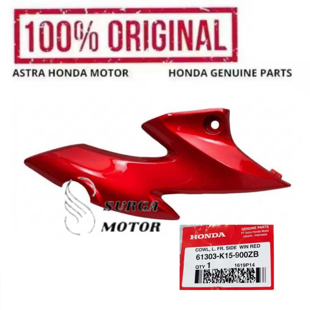 Cover Kupingan Kuping Depan Lampu Kiri Merah Motor CB150R StreetFire K15 Old 2012 2013 2014 2015 613