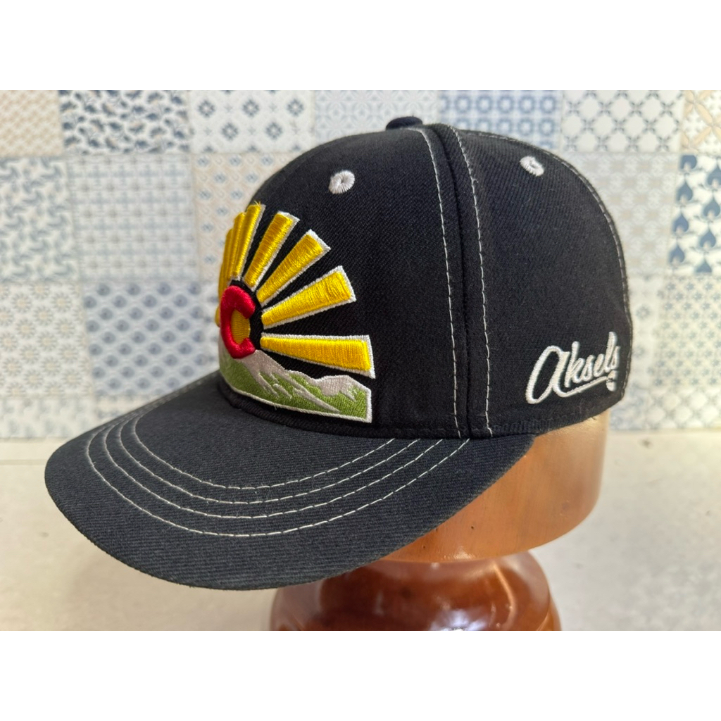 Topi Second Brand Branded Snapback Sunset By Oksels Original Full Tag Furing