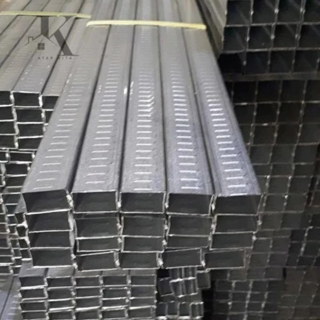 HOLLOW GYPSUM RANGKA HOLO 2x4 DAN 4X4 0,3mm HOLO GALVALUM GALVANIS BAJA RINGAN