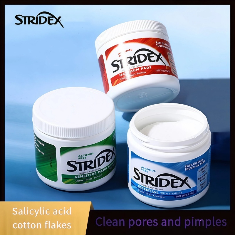 Stridex Salicylic acid mask 55 piece Red 2% concentration salicylic acid Green 0.5% concentration sa