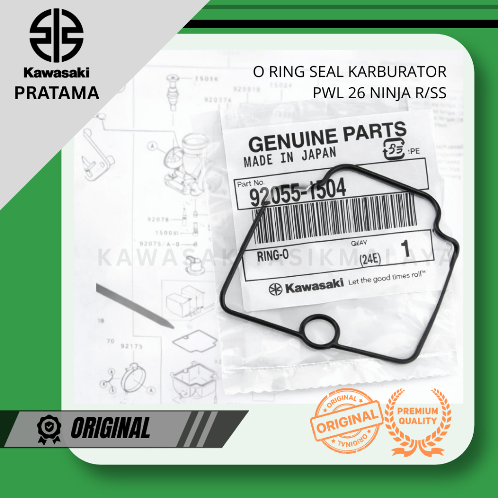 ORING O RING SEAL KARBURATOR PWL 26 NINJA R SS 92055-1504