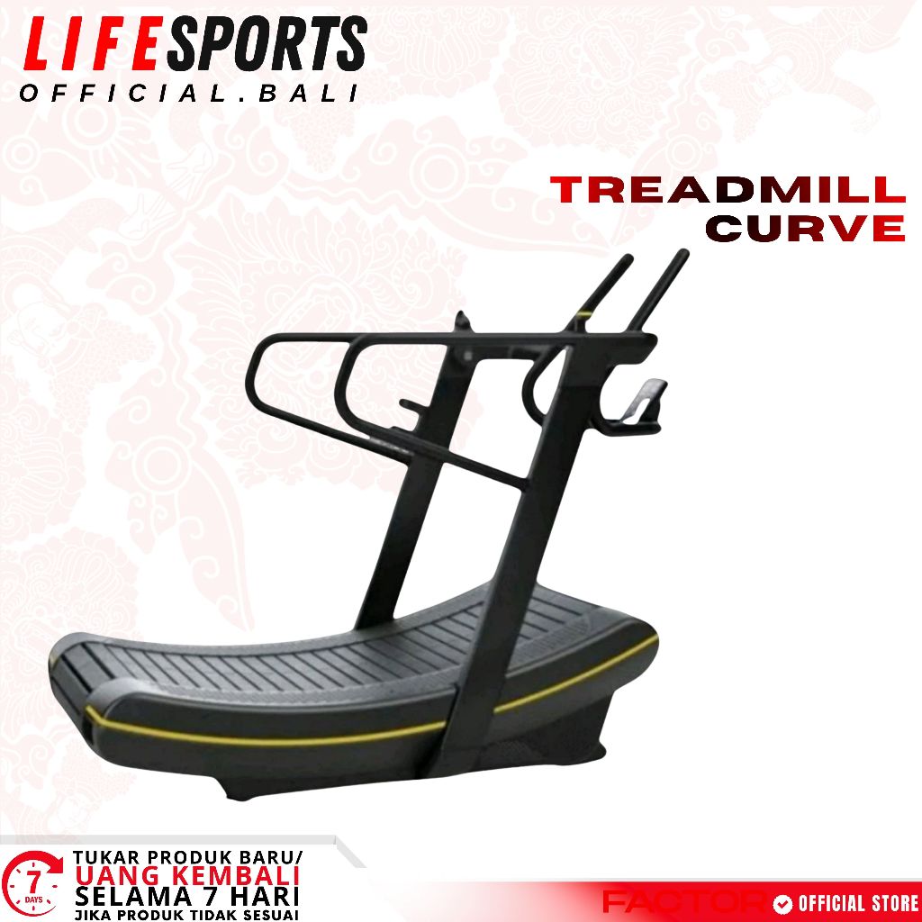 LIFESPORTS - CARDIO Alat Fitness Sport Gym Smart Walking Pad Mid Treadmill Curve Manual Lifesports I